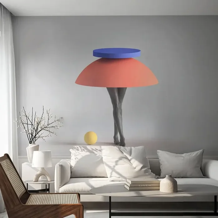 Fotomural Standard Eco – Composición surrealista – 3D, Piernas, formas – 150×105 cm