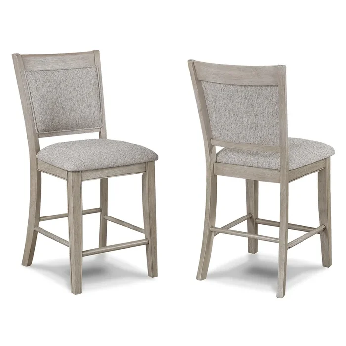 Fulton White Oak Counter Height Dining Chair, Set of 2
