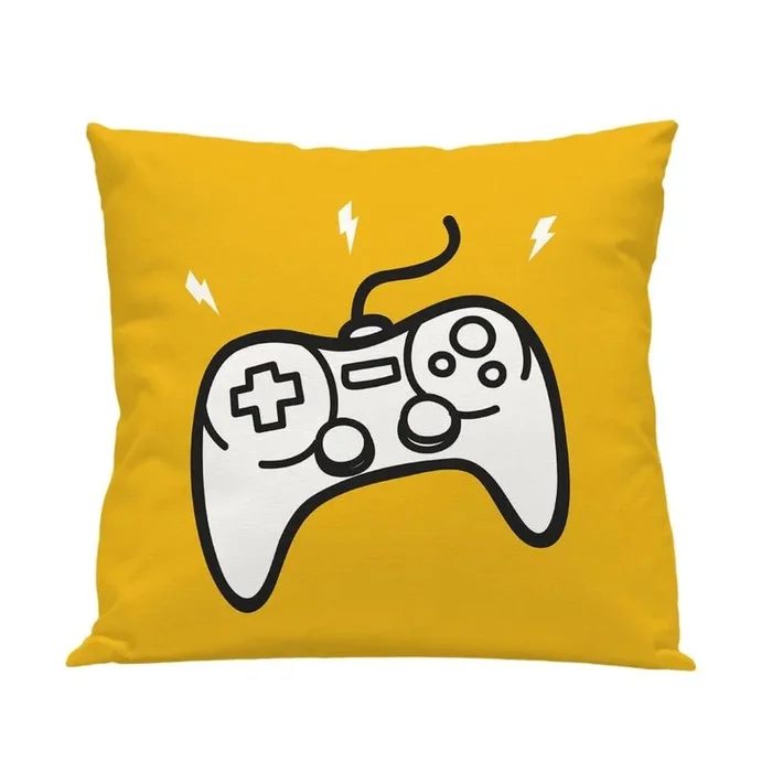 Funda cojín Infantil Gamer Gamer – Amarillo – 50X50