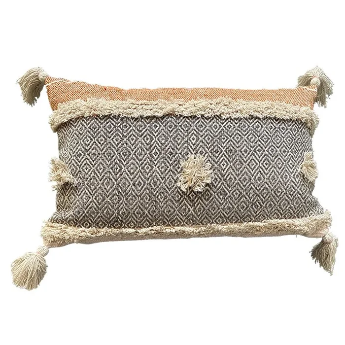 Funda de cojín de algodón Pima 30×50 Terracotta