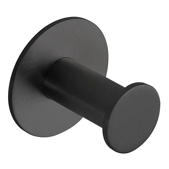 Gancho 4,5×4,5 cm acero inoxidable/negro