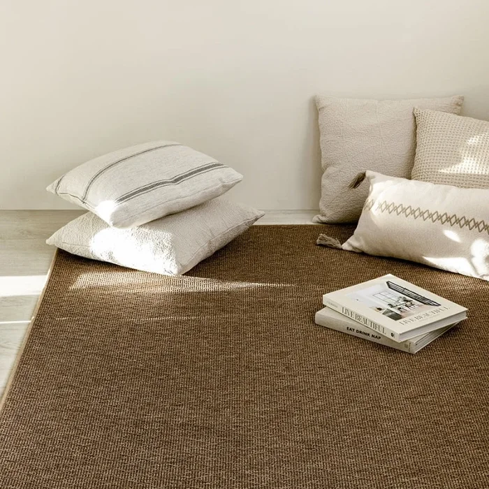 Geo alfombra natural personalizable In&Out Natural – Kenay Home