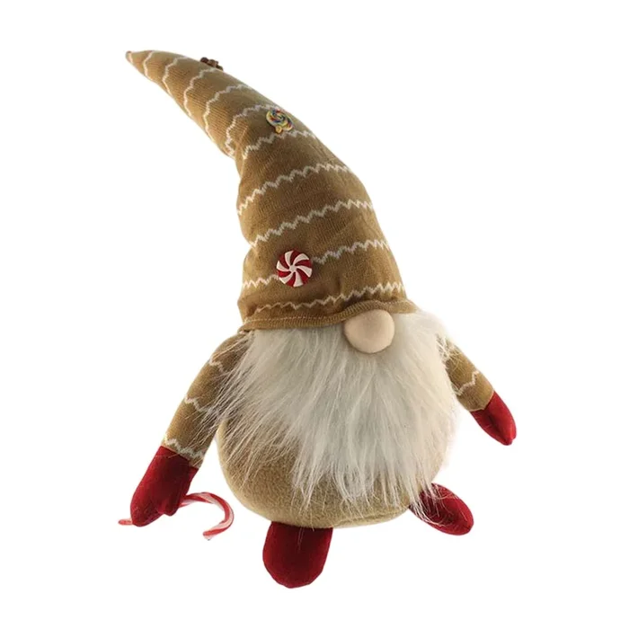 Gnomo Sentado Decorativo Navideño con sombrero, Diseño nórdico original