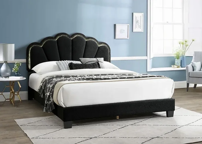 Gul Black King Platform Bed