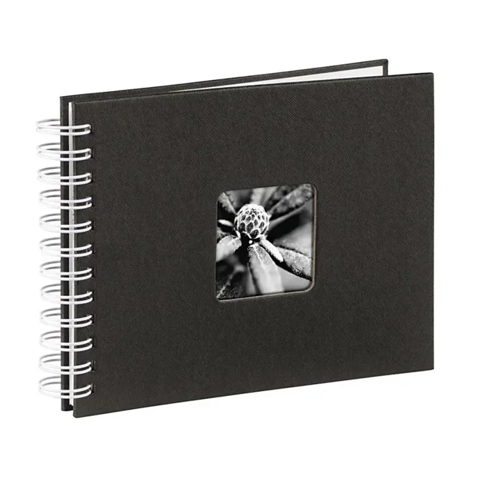 Hama – Álbum de fotos espiral 24×17 cm 50 páginas negro