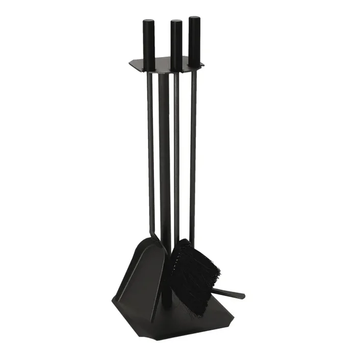 Herramientas para chimeneas 4 pz negro