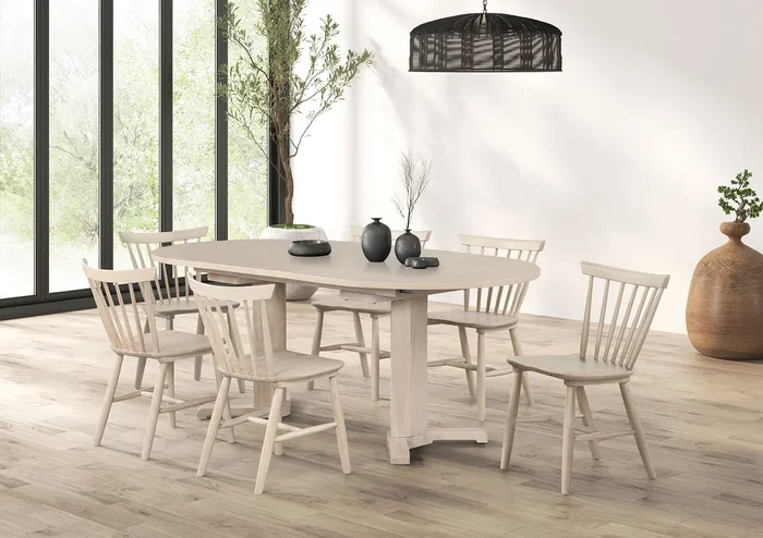 Hines White Oak Oval Dining Table