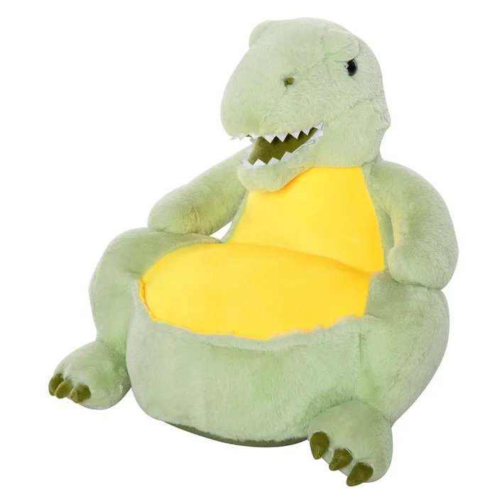 HOMCOM Sillón Infantil Diseño de Dinosaurio Sofá para Niños de 18-36 Meses Asiento Acolchado Antideslizante para Interiores 60x55x59 cm Verde