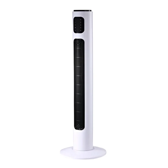 HOMCOM Ventilador de Torre con Control Remoto Tower Fan Columna Ventilador de Pie Oscilante 3 Modos Temporizador Potencia 45W 3 Velocidad Silencioso Asa de Transporte Hogar Oficina Ø32x96cm