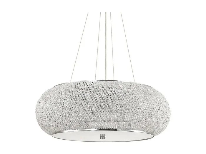 Ideal Lux Pasha‘ – Lámpara colgante de techo de 14 luces cromada