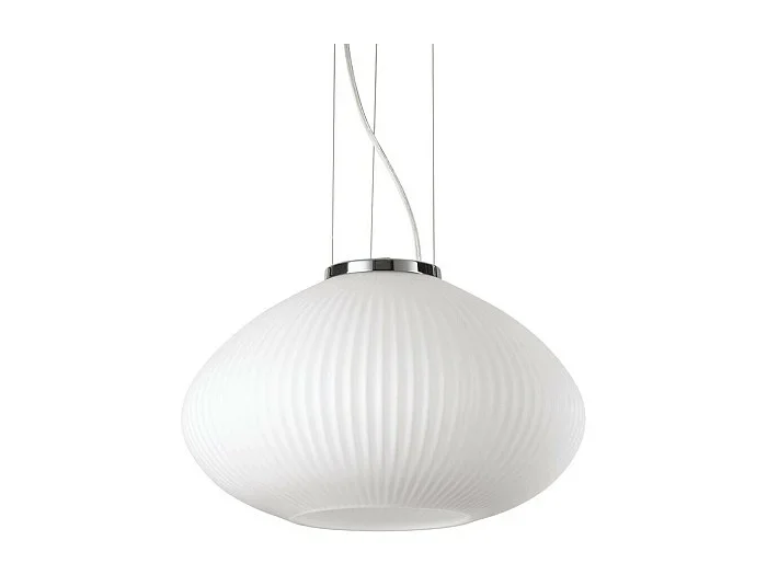 Ideal Lux PLISSE Plafón Globe Dome Colgante Cromo 35cm
