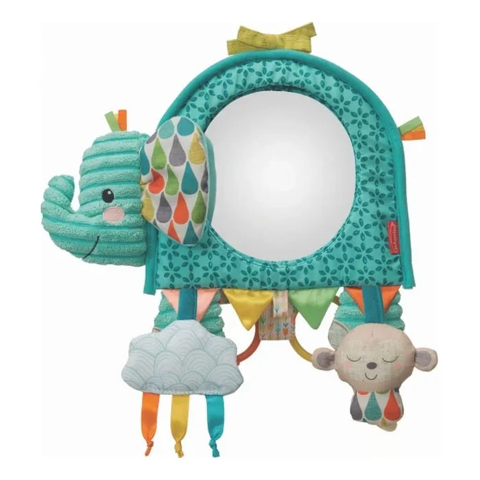 Infantino – Juguete colgante con actividades y espejo elefante
