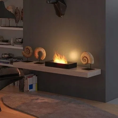 InFire – Chimenea BIO 8×40 cm 3kW negro