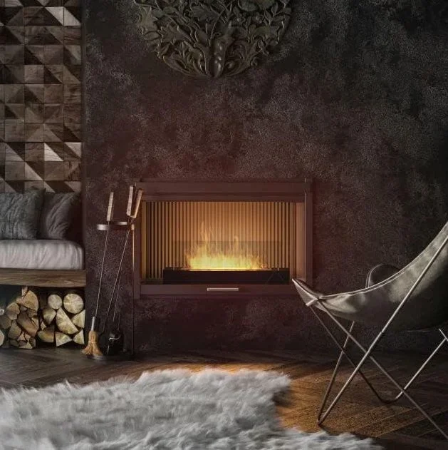 InFire – Chimenea BIO 8×60 cm 3kW negro