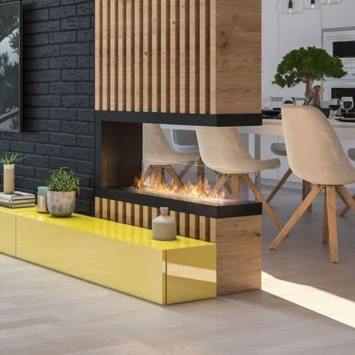 InFire – Chimenea de esquina BIO 100×50 cm 3kW bifacial