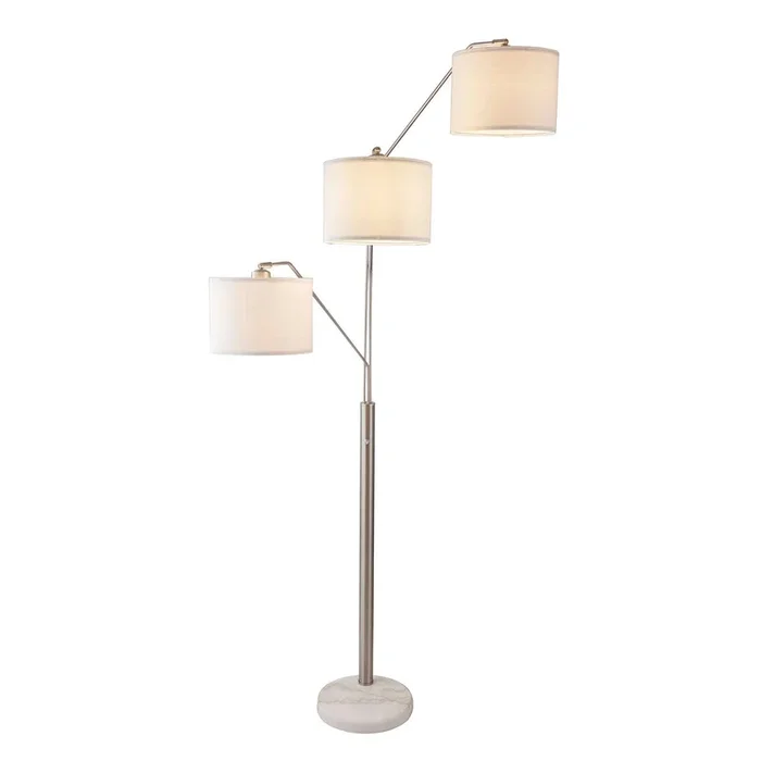 Iyanna Beige/Silver Floor Lamp
