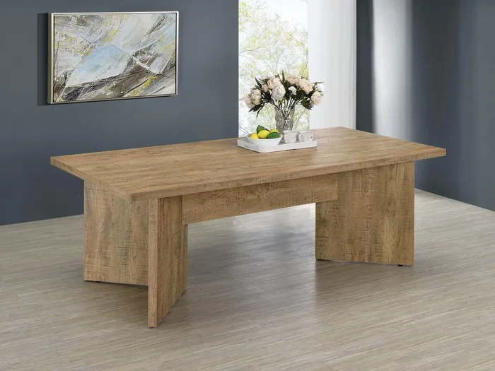 Jamestown Mango Brown Rectangular Engineered Wood Dining Table with Decorative Laminate