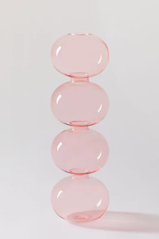 Jarrón en Vidrio Nonza Design Rosa Neón – SKLUM