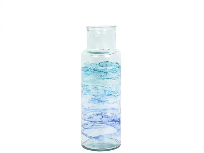 Jarron Vidrio Reciclado Aqua