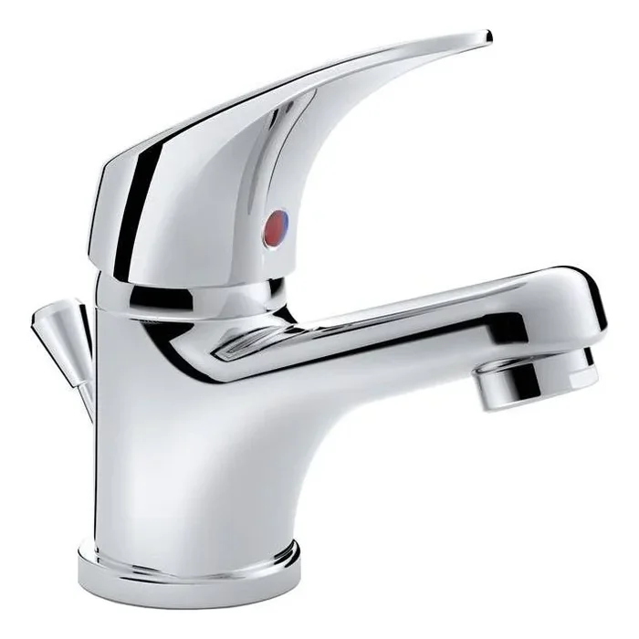 JIKA H3111N10041111 – Grifo para lavabo con desagüe y rebosadero TALAS 12,3 cm cromo brillante