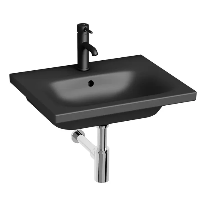 JIKA H8127127161041 – Lavabo suspendido MIO 55×45 cm cerámica/negro mate