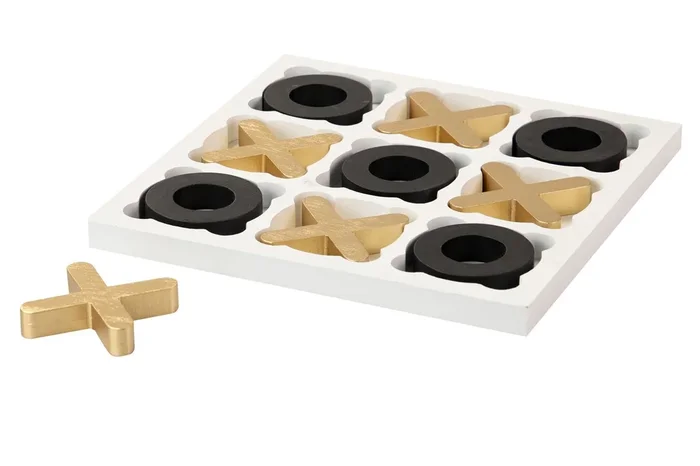 Juego Decoracion Mdf Blanco 31x31x3 Cm