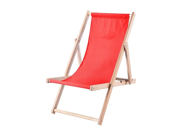 KADAX Tumbona de madera para jardín y playa Tumbonas plegables rojas Fabricante polaco