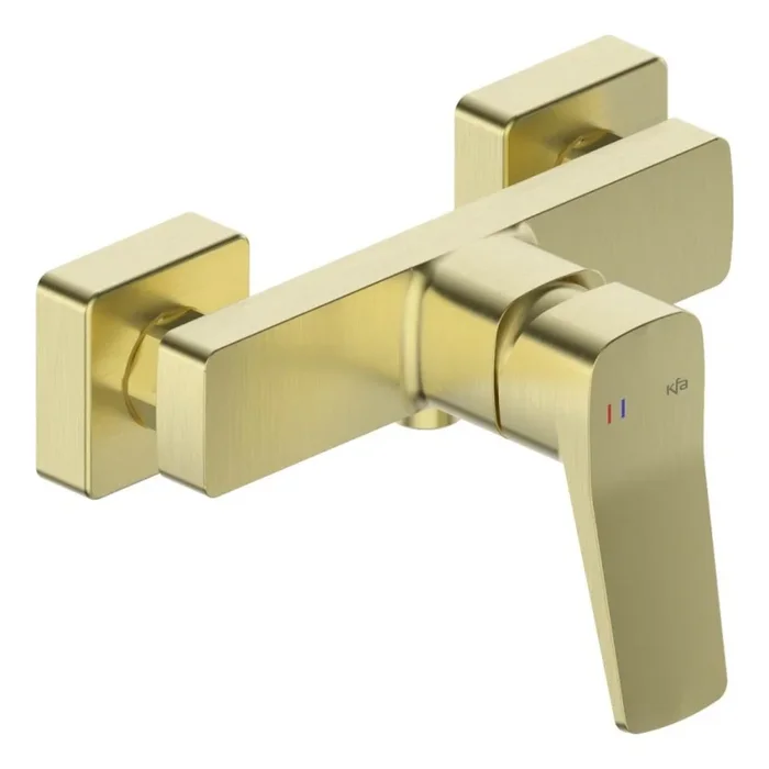 KFA Armatura 4526-010-31 – Grifo de ducha MALAGA, acabado dorado cepillado