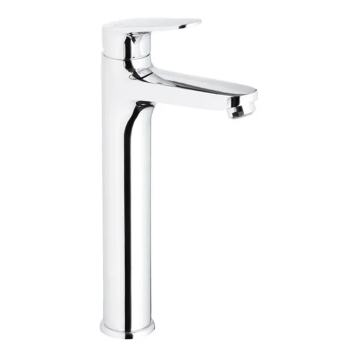 KFA Armatura 5552-712-00 – Grifo para lavabo + desagüe con rebosadero OTAVA 30,2 cm cromo brillante