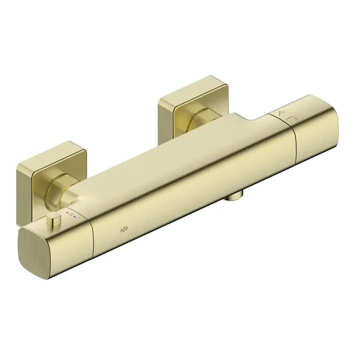 KFA Armatura 5756-010-31 – Mezclador termostático de ducha MALAGA, oro cepillado