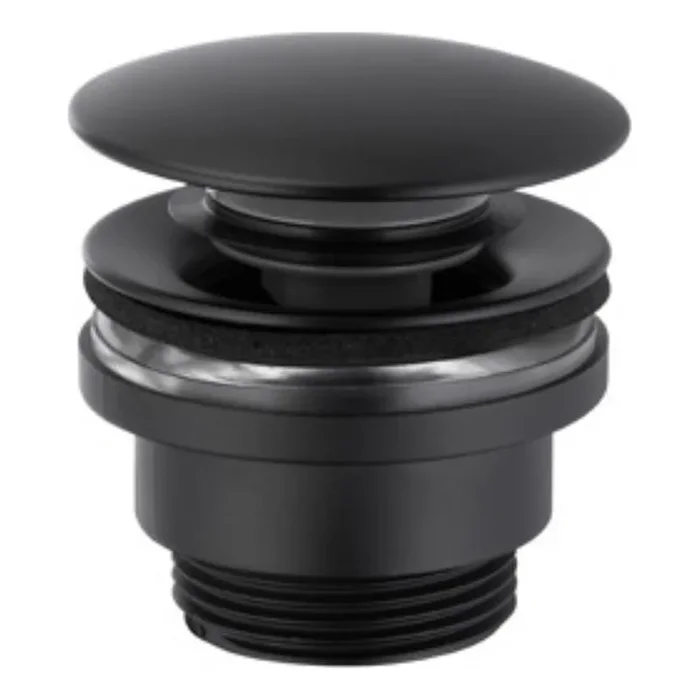 KFA Armatura 660-310-81 – Desagüe de lavabo CLICK-CLACK diá. 6,6 cm latón/mate negro