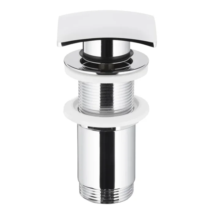 KFA Armatura 660-453-00 – Desagüe para lavabo sin rebosadero CLICK-CLACK 7×7 cm cromo brillante