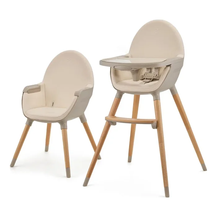 KINDERKRAFT – Silla de comedor para niños 2v1 FINI2 haya/beige