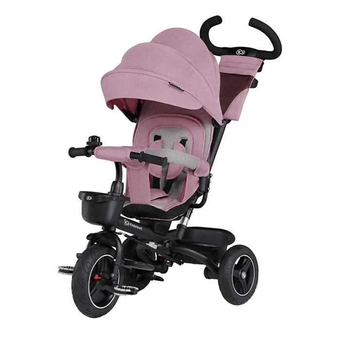 KINDERKRAFT – Triciclo infantil 5en1 SPINSTEP rosa
