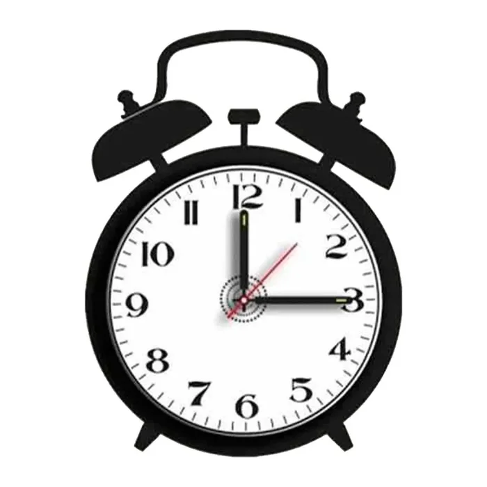 Kit reloj de vinilo negro 30x40cm