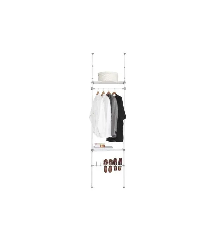 Kit vestidor 2 baldas acabado blanco, 31cm(ancho) 88cm(altura) 31cm(fondo)