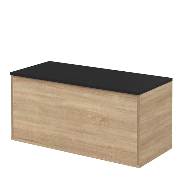 Knight Banco de almacenamiento Roble Natural y Negro – SYMBIOSIS