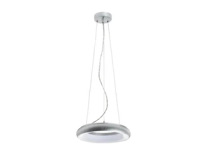 Lámapra de techo FRED estilo moderno – D. 40 cm – circular – LED SMD 35W – 2940Y 3K – 120º Y 125º – IP40 – aluminio y policarbonato opal – gris