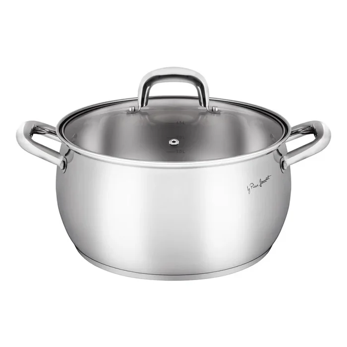 Lamart – Cacerola con tapa 22 cm acero inoxidable