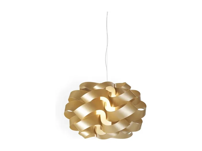 Lampadario Moderno Cloud Polilux ® New Gold E Metallo Cromo 2 Luci E27