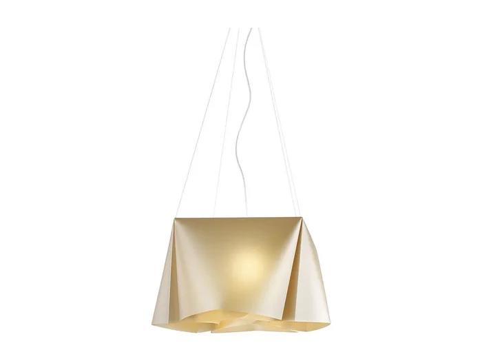 Lampadario Moderno Wanda Polilux ® New Gold E Metallo Cromo 3 Luci E27