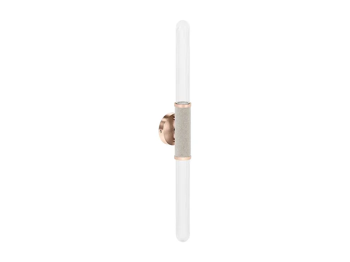 Lámpara Aplique de Pared Tubo LED en Metal y Cristal – Vintage – Wada