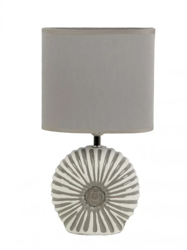 Lampara Ceramic Crema C/pantalla