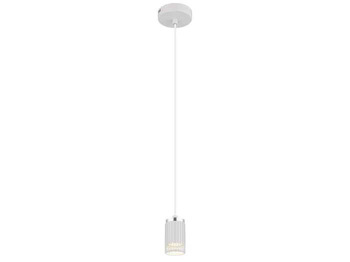Lámpara colgante metal blanco mate, 1x GU10