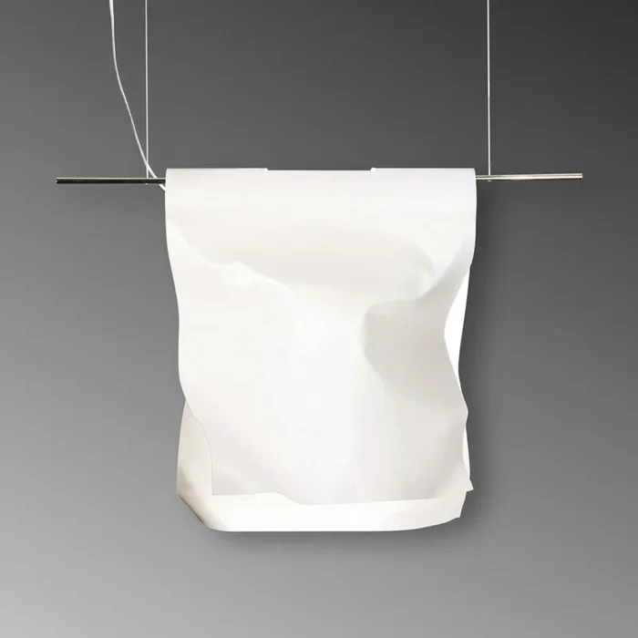 Lámpara colgante Stendimi en blanco, 40 cm