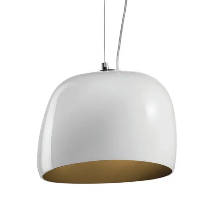 Lámpara colgante Surface Ø 27 cm E27 blanco/marrón