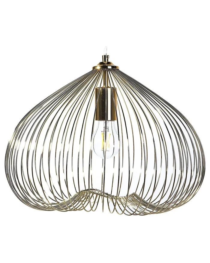 Lámpara colgante TORDINO Metal Dorado