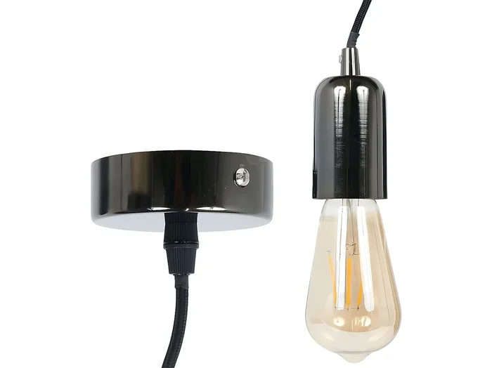 Lámpara Colgante Vintage «Paris» Negro 9cm Decoración