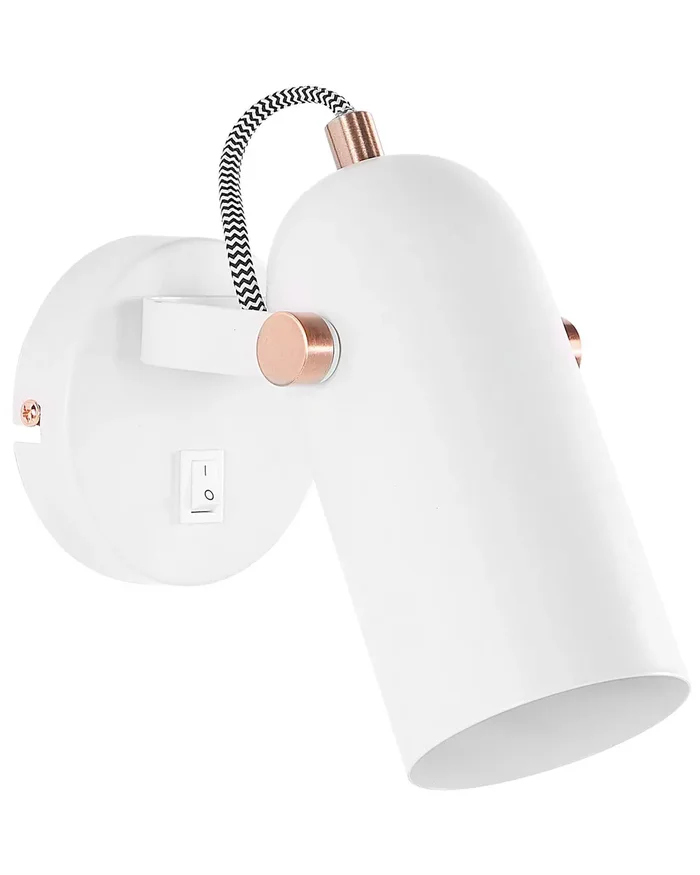 Lámpara de foco TYRIA ajustable Metal Blanco