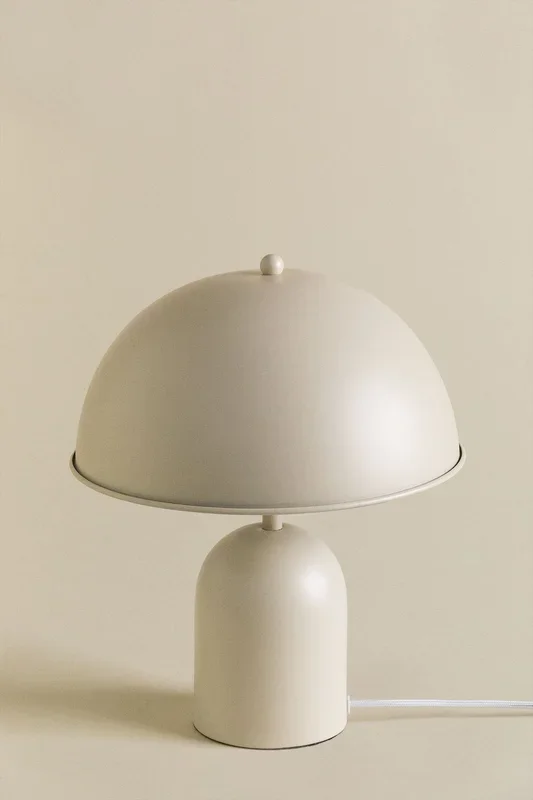 Lámpara de Mesa en Metal Haile Beige Tapioca – SKLUM